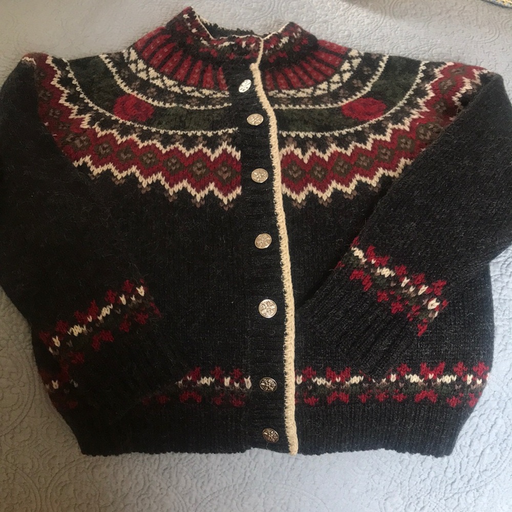 Vintage Woolrich Fair Isle Sweater Cardigan